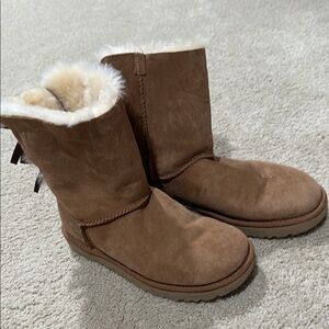 Brown Winter Boots with Sheepskin Lining